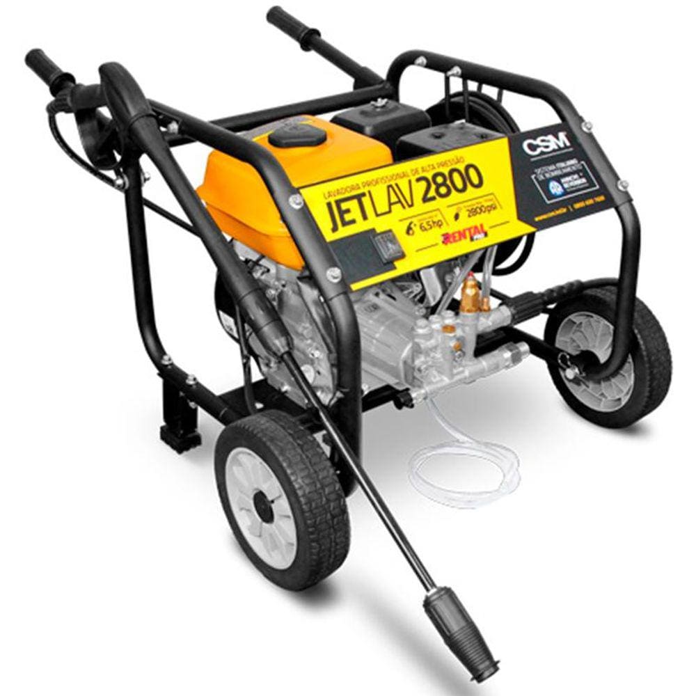 Lavadora Alta Pressão à Gasolina 6,5HP 4T 196CC JETLAV2800 CSM