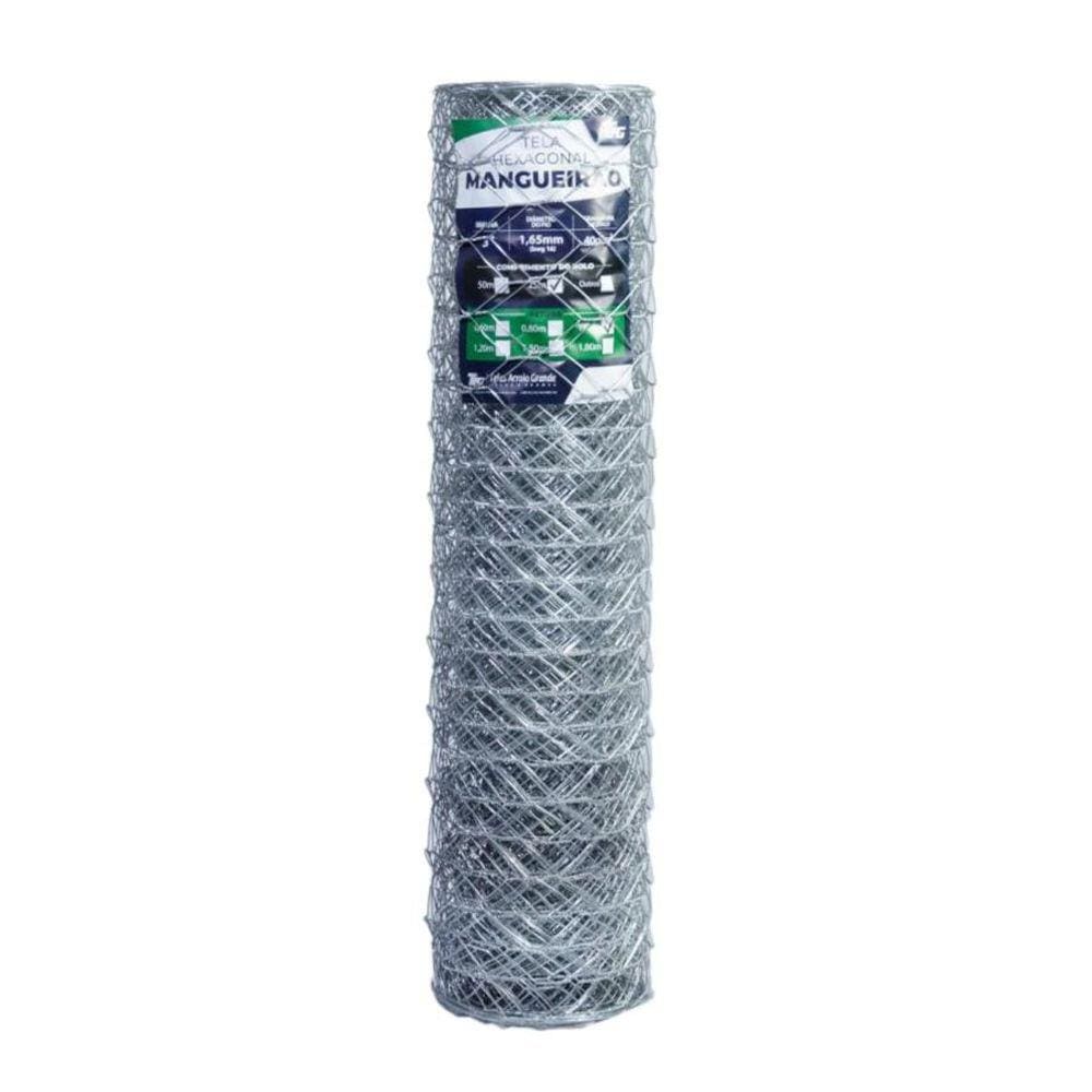 TELA HEXAGONAL MANGUEIRÃO TAG MALHA 3” FIO BWG 16 (1,65mm) RL 50X1,5m