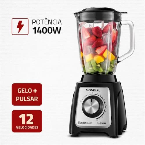 Liquidificador Turbo Inox Mondial L-1200ri 1200w 220v