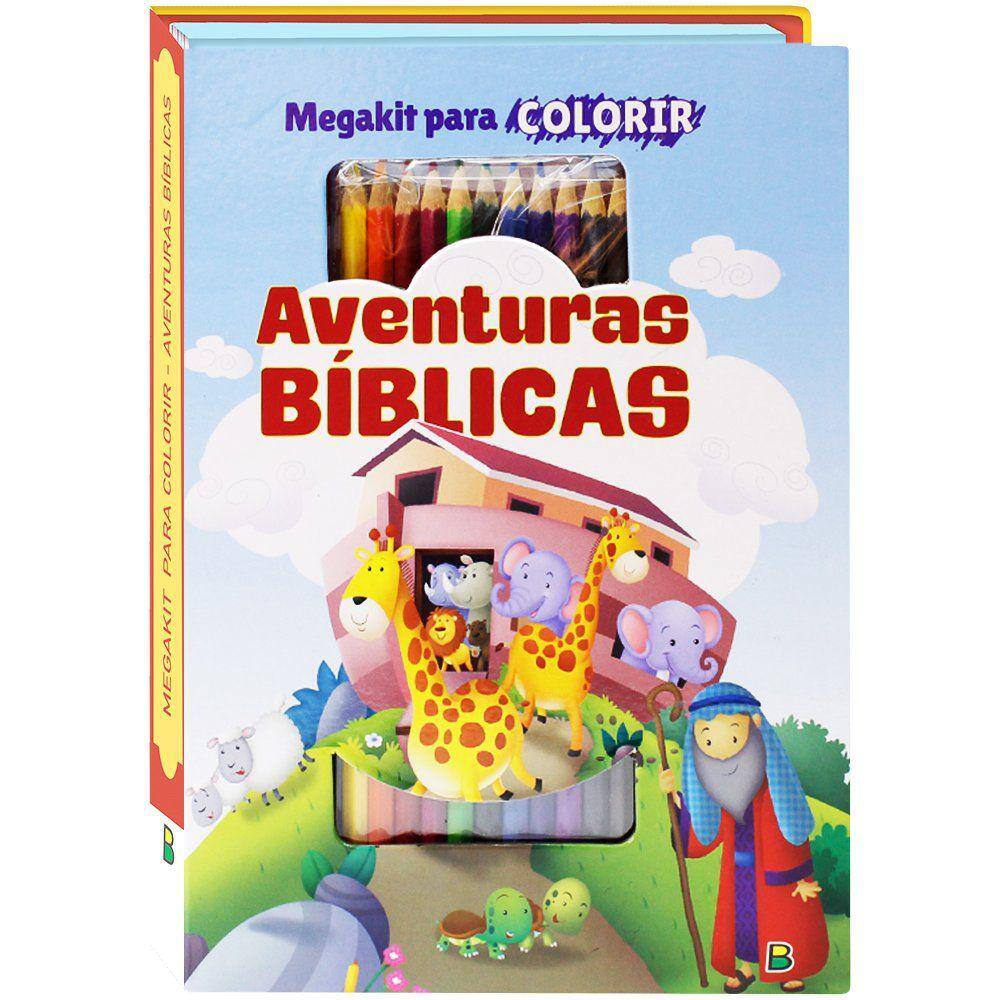 Megakit Para Colorir: Aventuras Bíblicas - Editora BrasiLeitura