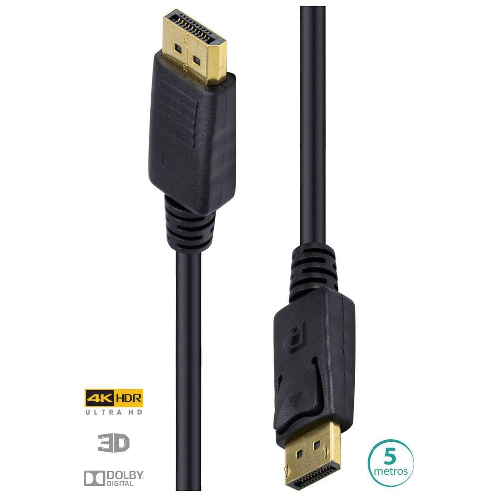 Cabo Displayport 1.3V ULTRA HD 120HZ 5 Metros - DP13-5