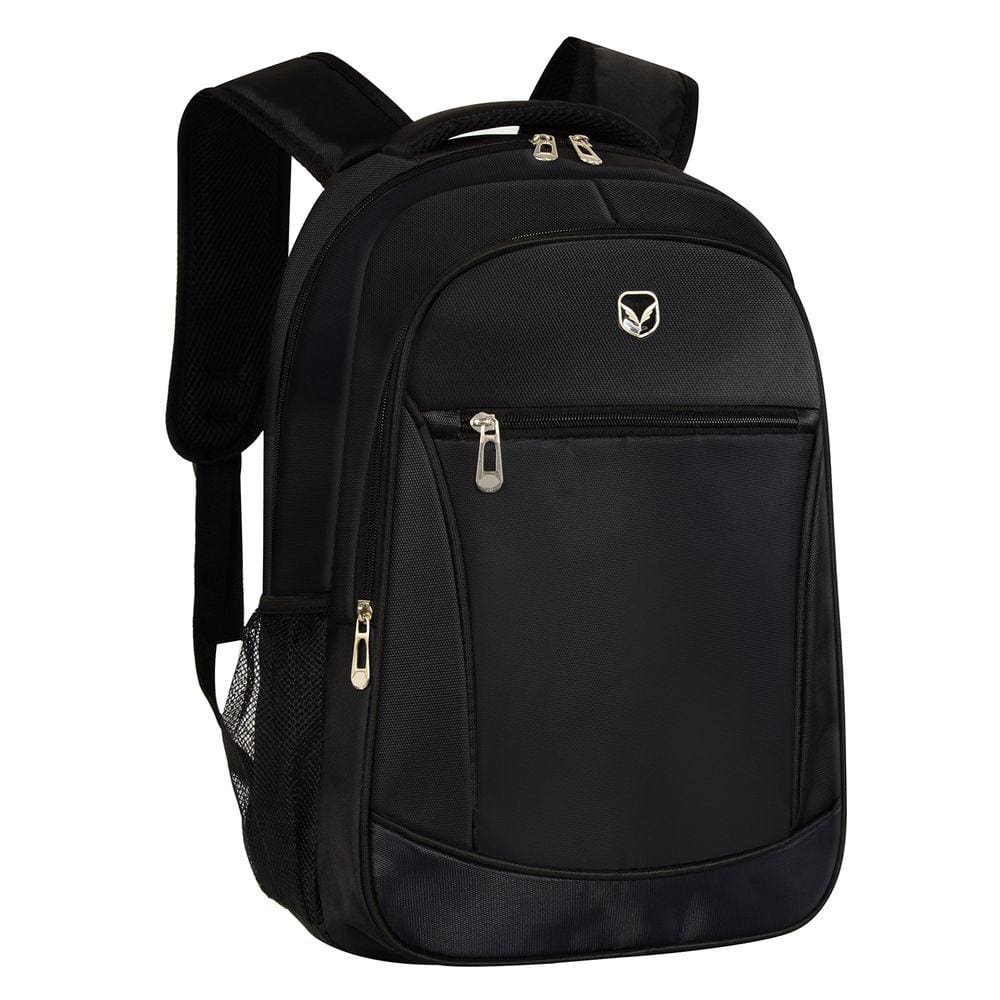 Mochila Notebook Preta Executiva Feminina Masculina em Nylon