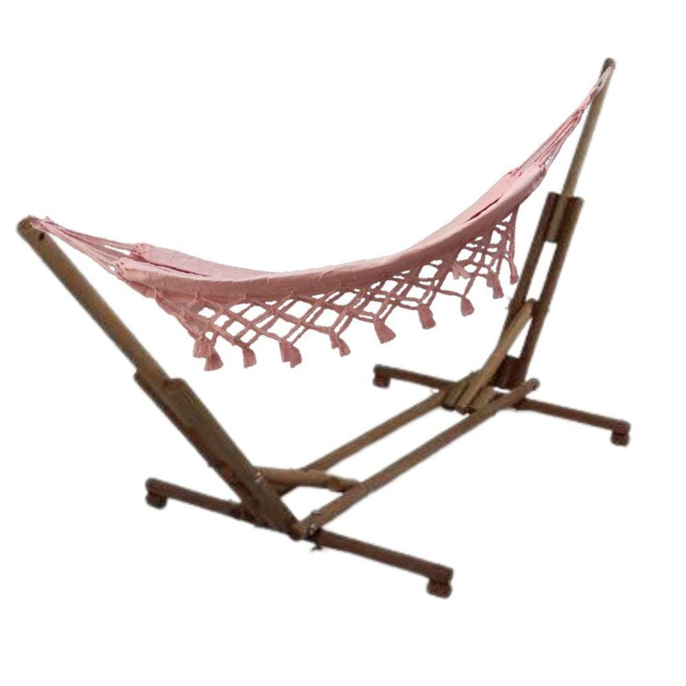 Suporte Rede Bebê e Pet + Rede Algodão 100% Rosa