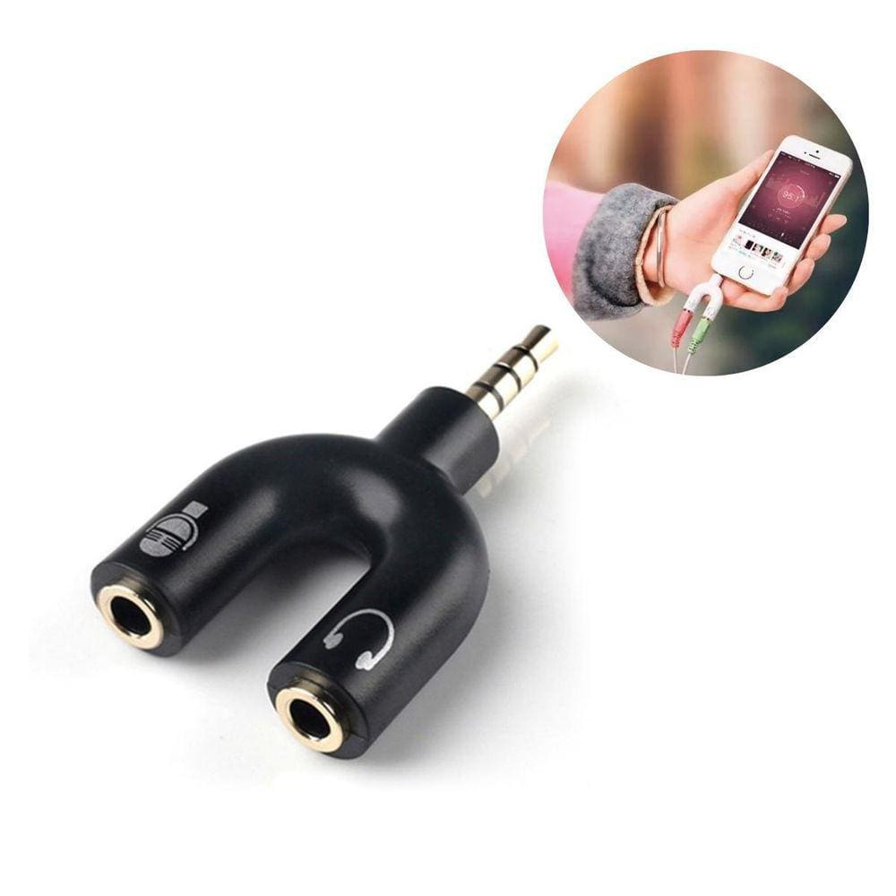Adaptador Para Fone Video Game Microfone P2