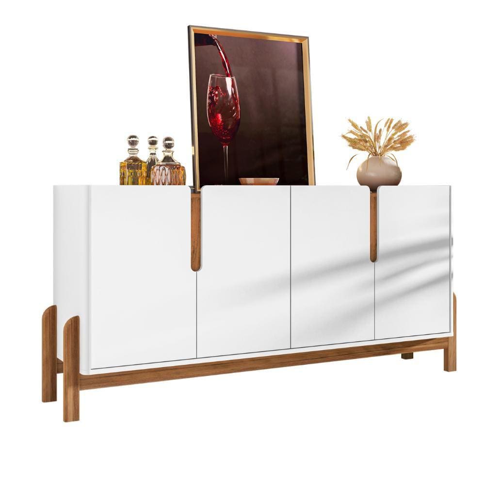 Buffet Lizz 1,70 Branco Cedro Cedro Casa D Movéis