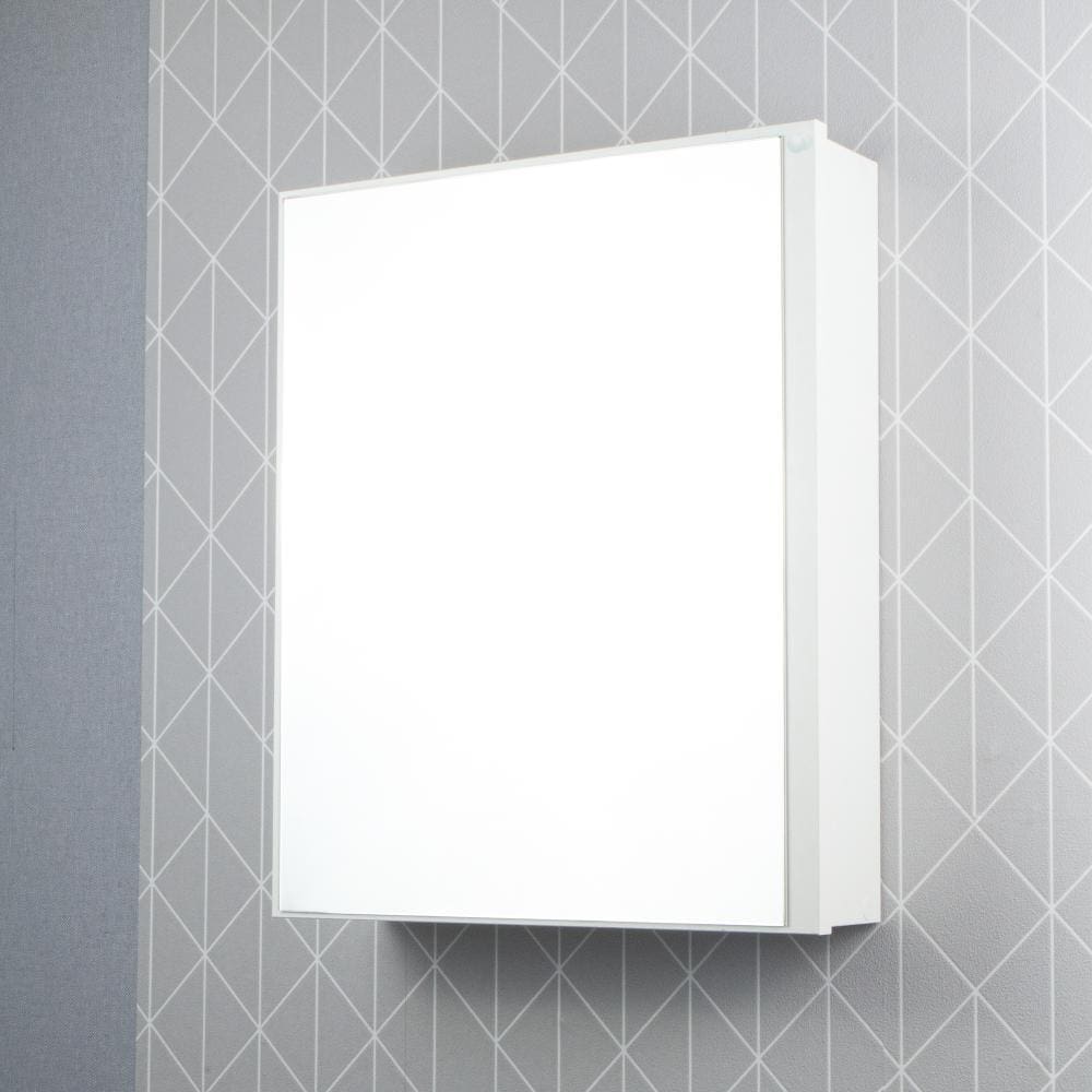 Armário para Banheiro com Espelho Luxor Branco 34cm