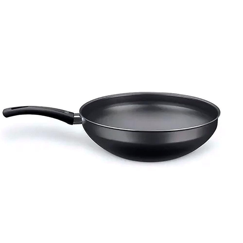 Frigideira Wok Nº 24 com Extra-flon 3,0 Litros Grafite - E767 - Oliveira