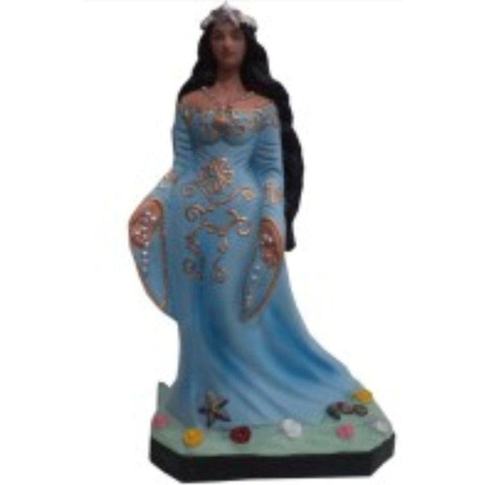 Imagem Iemanja Escultura Gesso Estatua 30 Cm
