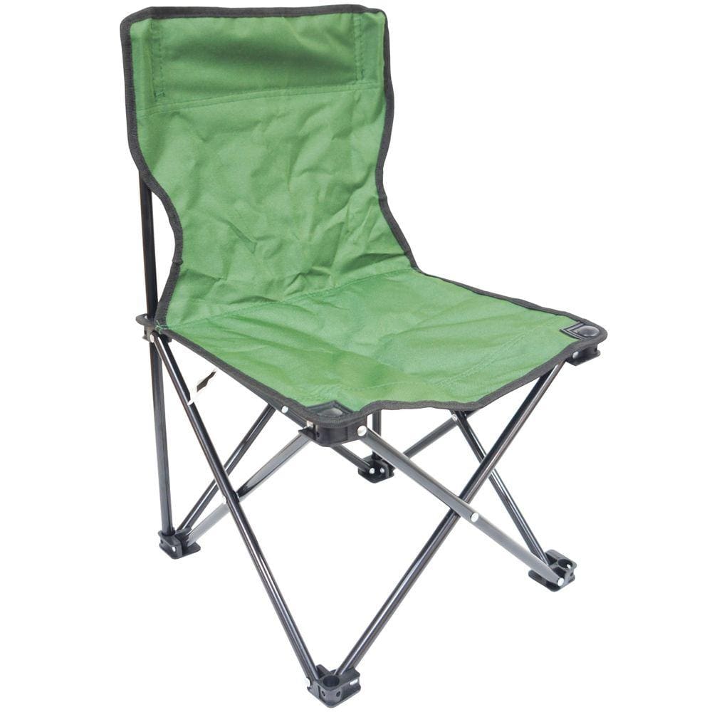 Cadeira Banco Banqueta Pesca Camping Praia sem Apoio de Braço Verde Importway IWCCDS-002