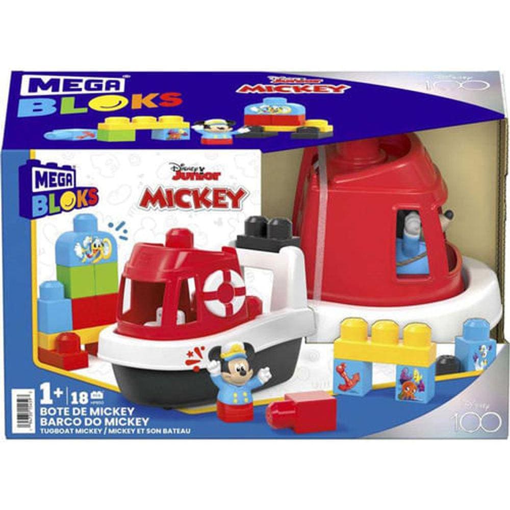 Mega Bloks - Barco classico do Mickey - Disney Jogo Construcao - hpb50 MATTEL