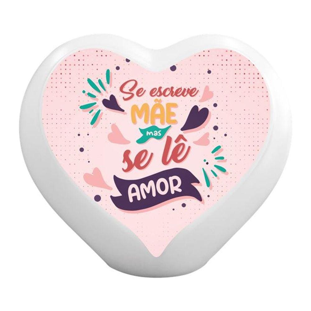 Luminária Coração Se Lê Amor USB