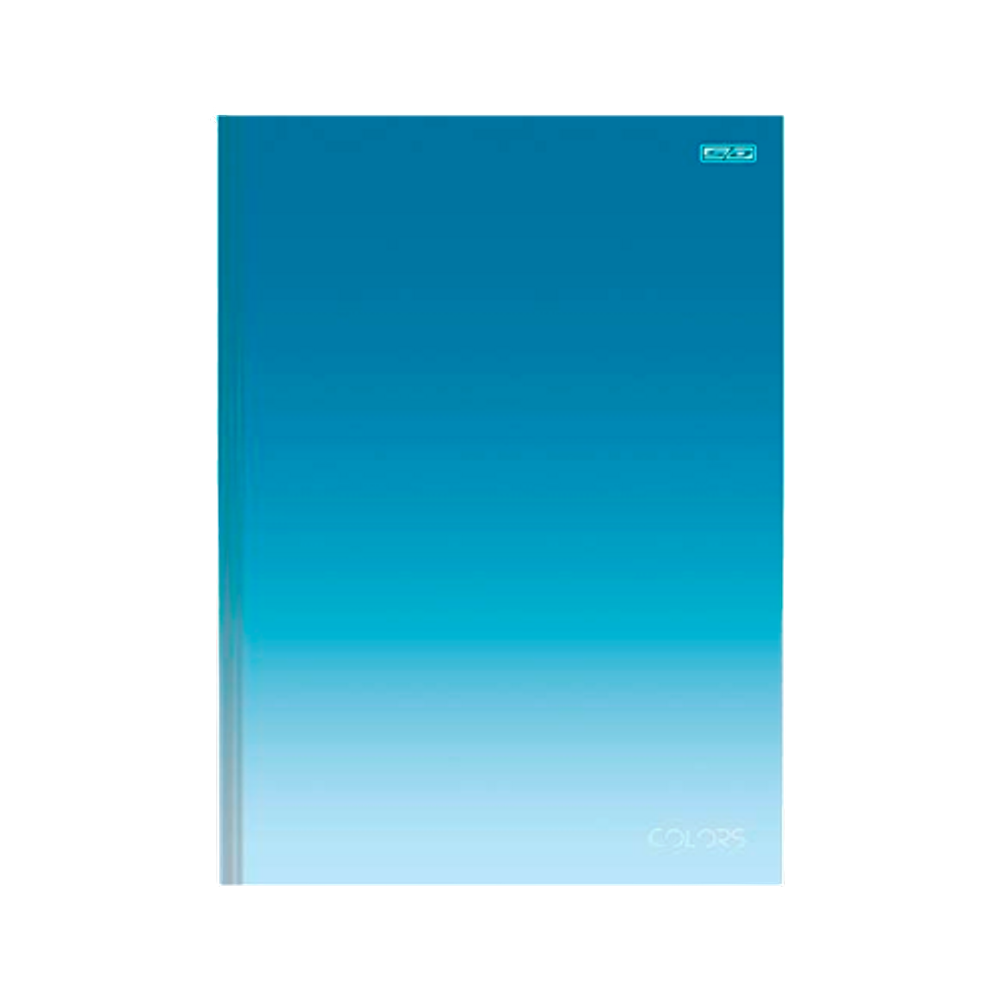 Caderno Brochura Tamanho 1/4 São Domingos 80Fls Colors Azul