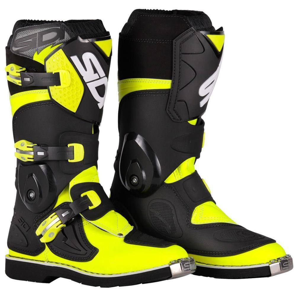 Bota Sidi Flame Juvenil Amarelo/Preto