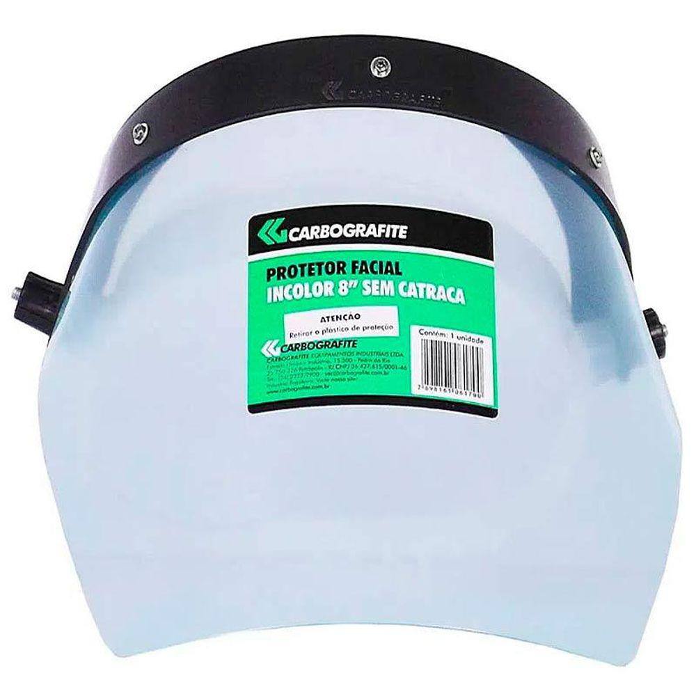 Protetor Facial 8 Pol Incolor Sem Catraca 010251610 CARBOGRAFITE