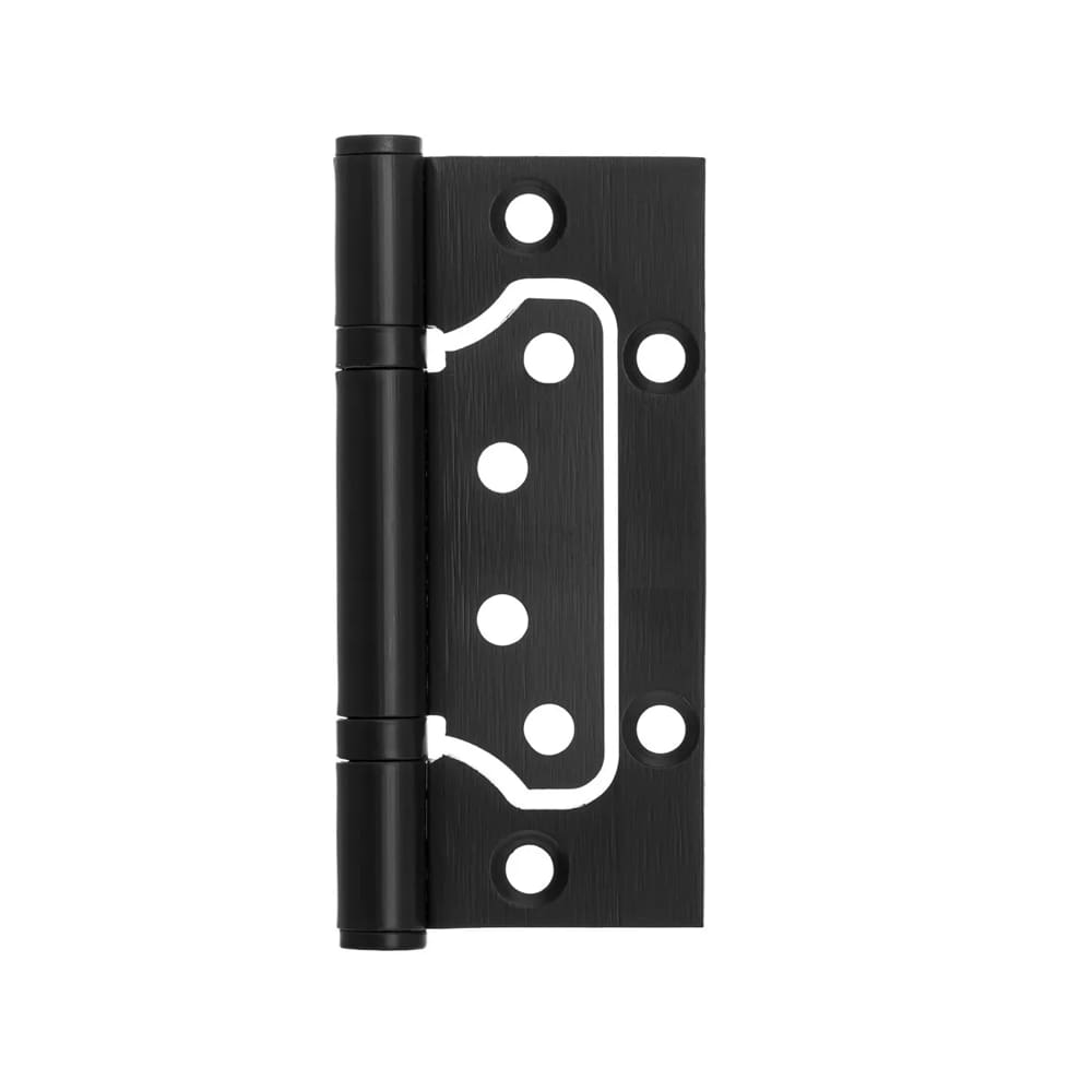 Dobradiça Porta Sobrepor Sem Rebaixo Inox 4`x3`x2,2mm Preta