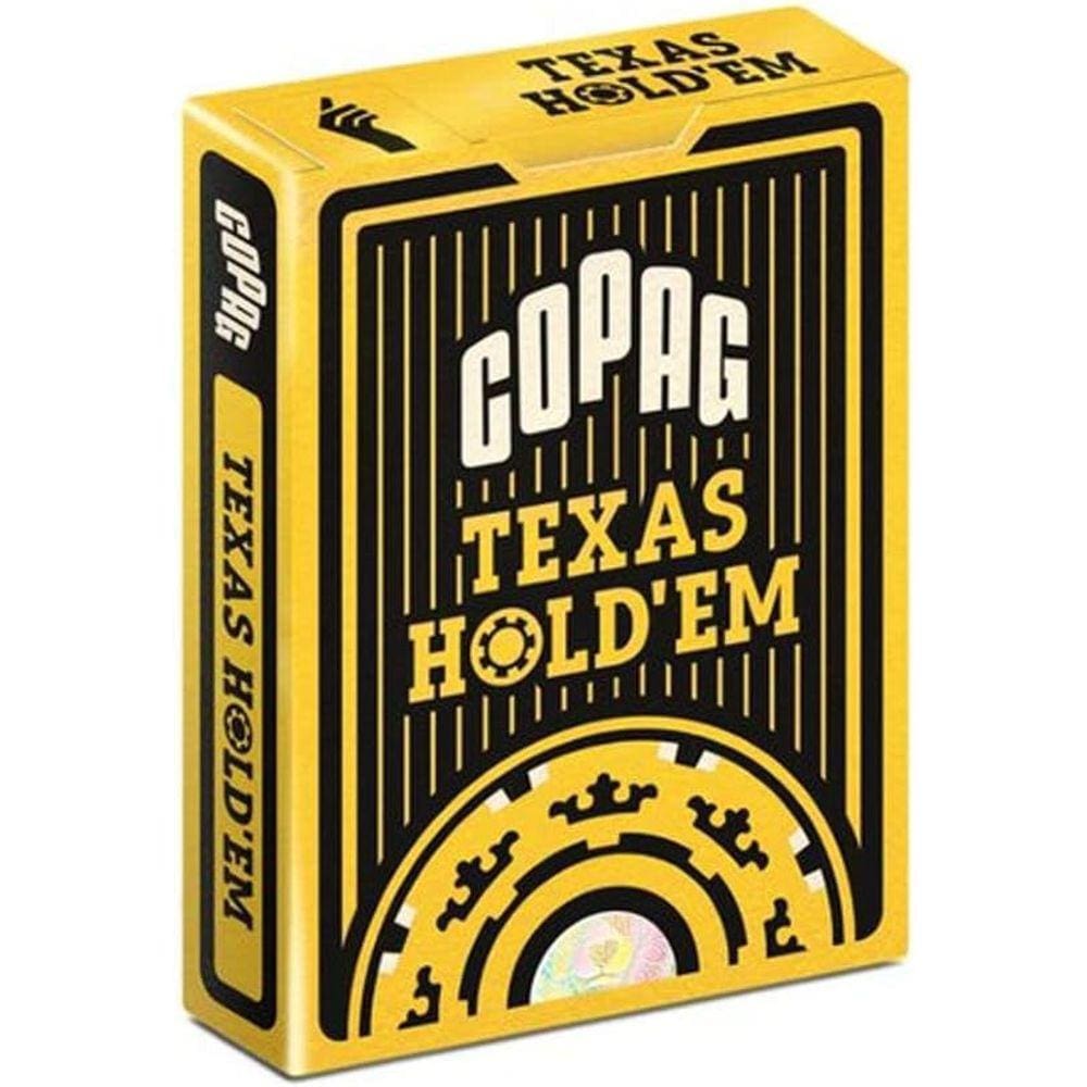 Baralho De Poker Texas Hold’Em Preto Cartas Copag Jogo Poker