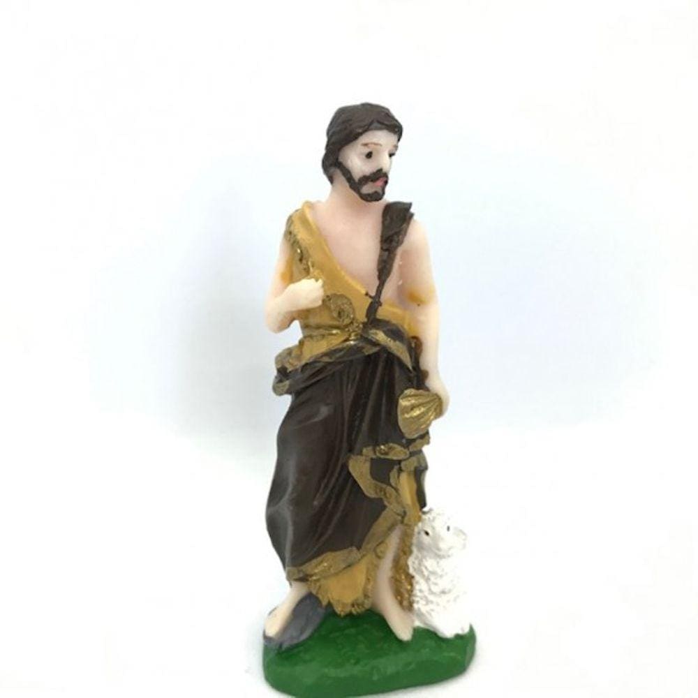 Imagem São João Escultura Resina Estátua 07 cm