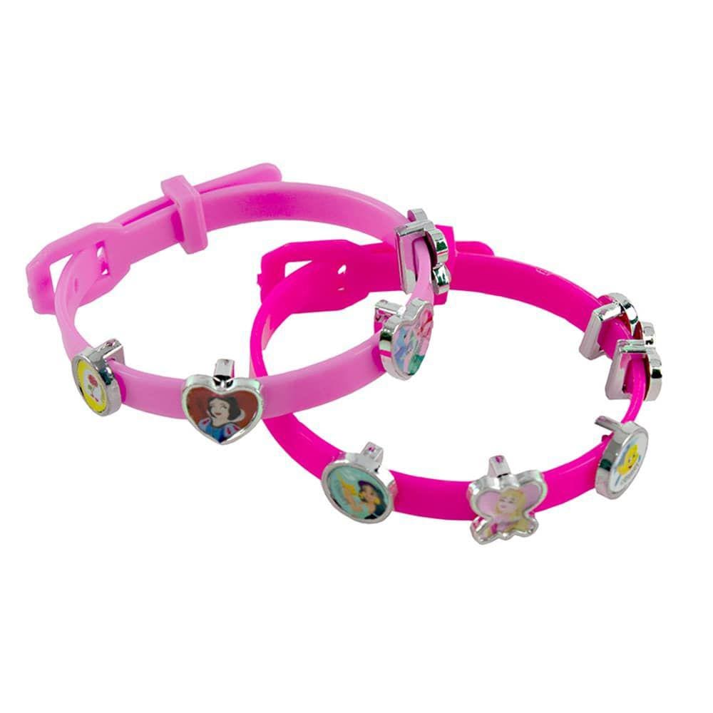 Brinquedo Infantil Menina Kit Pulseira Disney Princesa 29 Pç