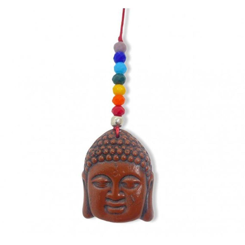 Feg Shui Buda Marrom Para Pendurar Contas 7 Cores 45 MM