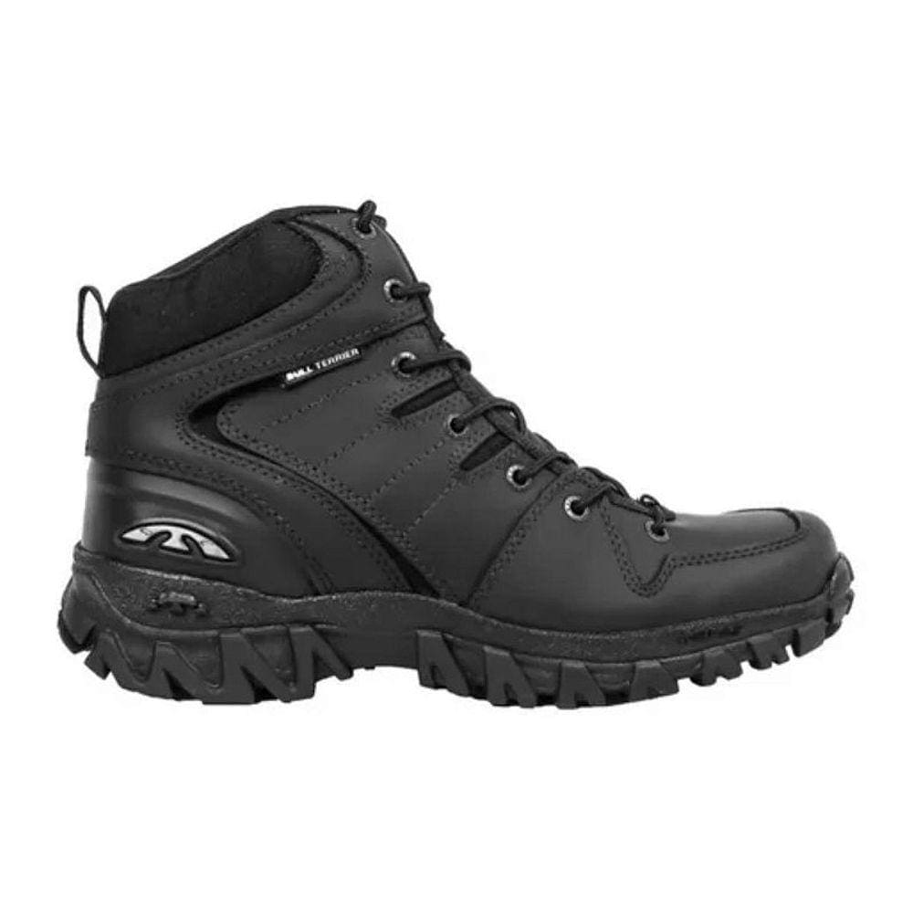 Bota Couro Bull Terrier Swat Masculina Preto
