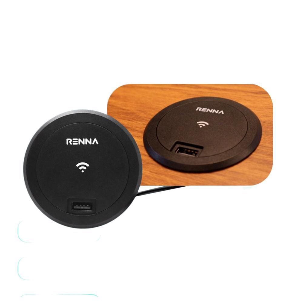 Carregador Indução sem fio Wireless Embutir Para Mesa Bancada 10w
