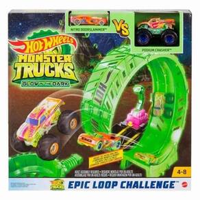 Hot Wheels Monster Trucks Pista Reboque Radical Mattel Gfr15