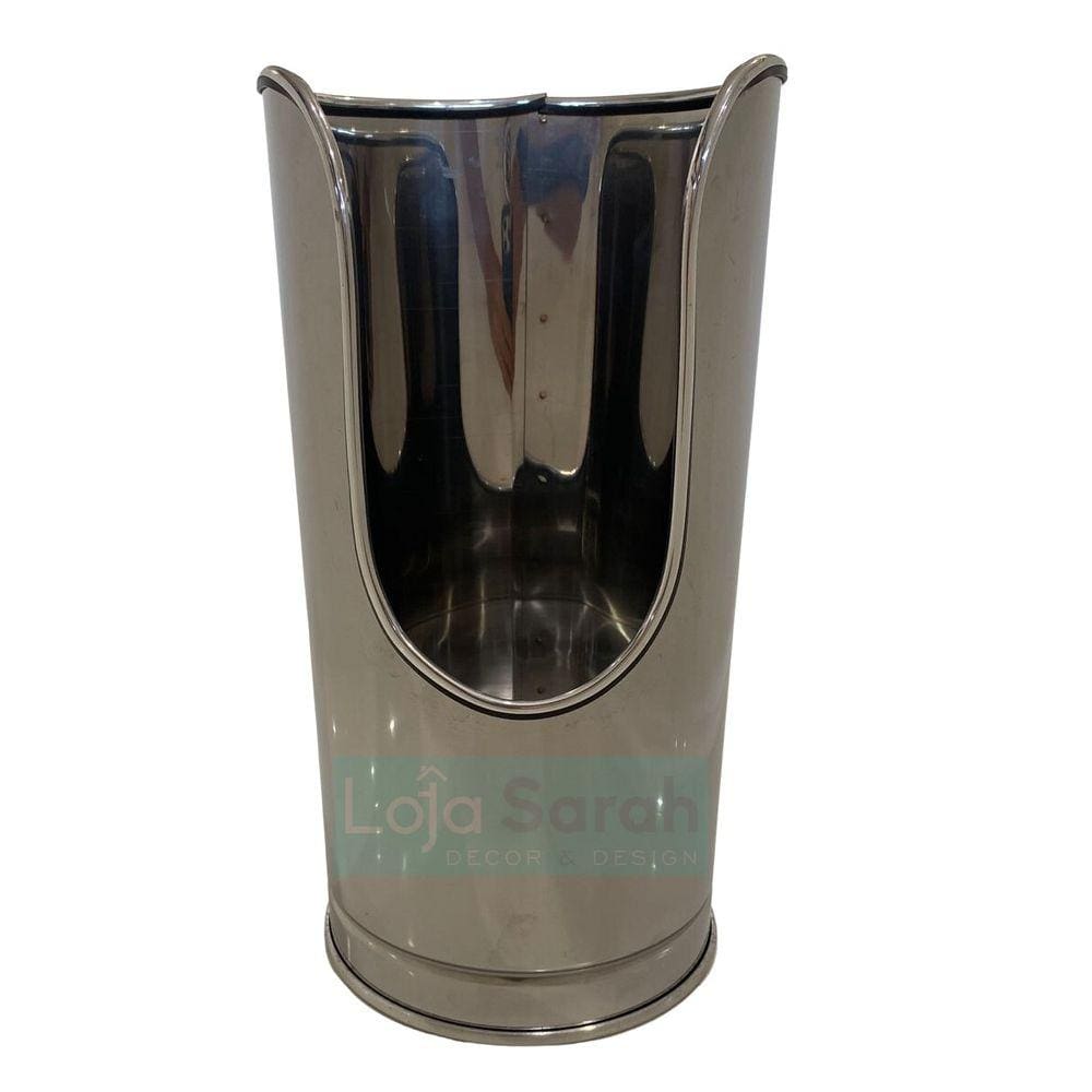 Suporte Porta Extintor Batom 200X495mm Aco Inox 430 Polido