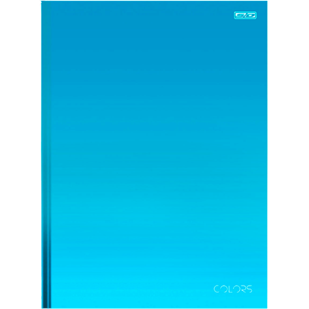Caderno Brochurão 80 folhas São Domingos Colors Azul