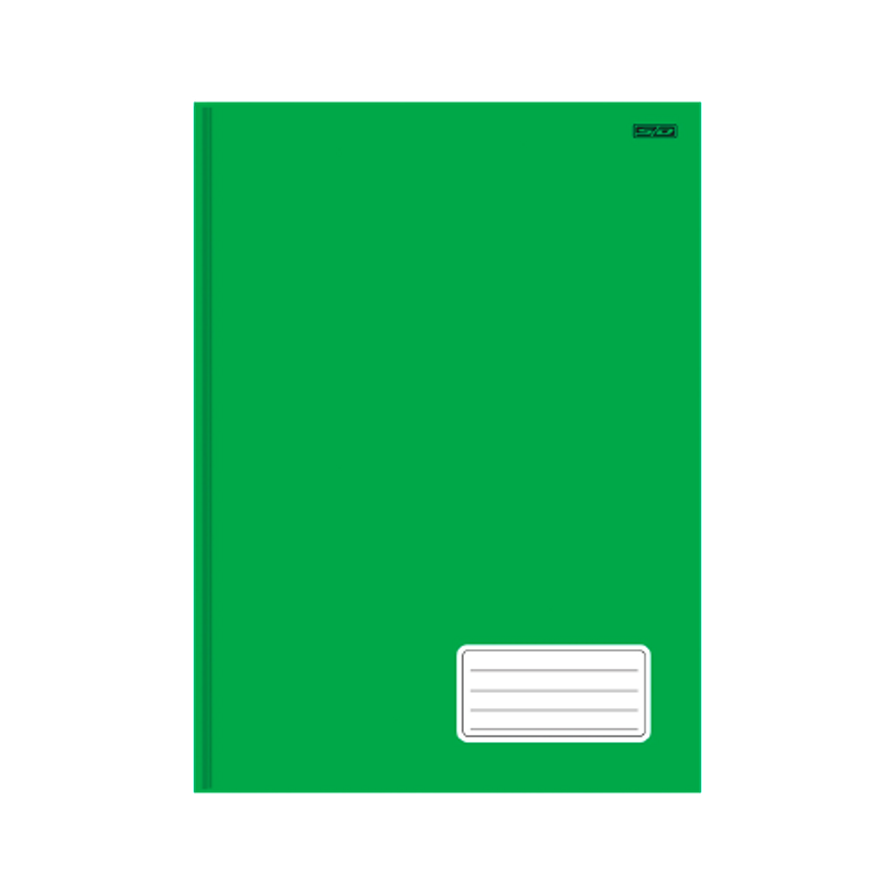 Caderno Brochura 48 Folhas Tamanho 1/4 São Domingos Verde