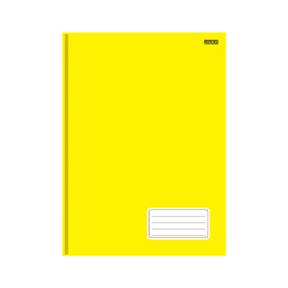 Caderno Brochura 48 Fls Tamanho 1/4 São Domingos Amarelo