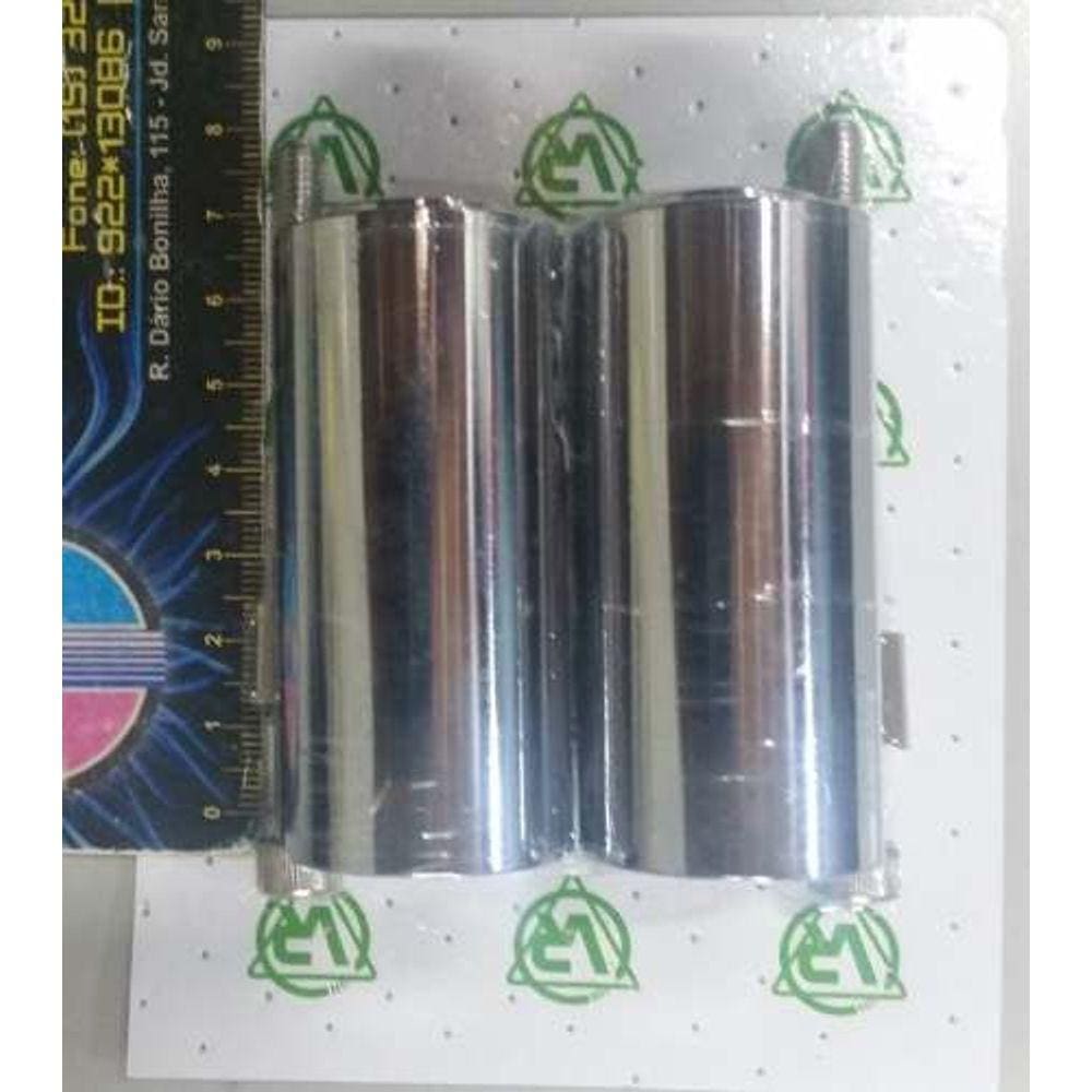 Contra Peso Guidao Aluminio Par Cromado 70mm