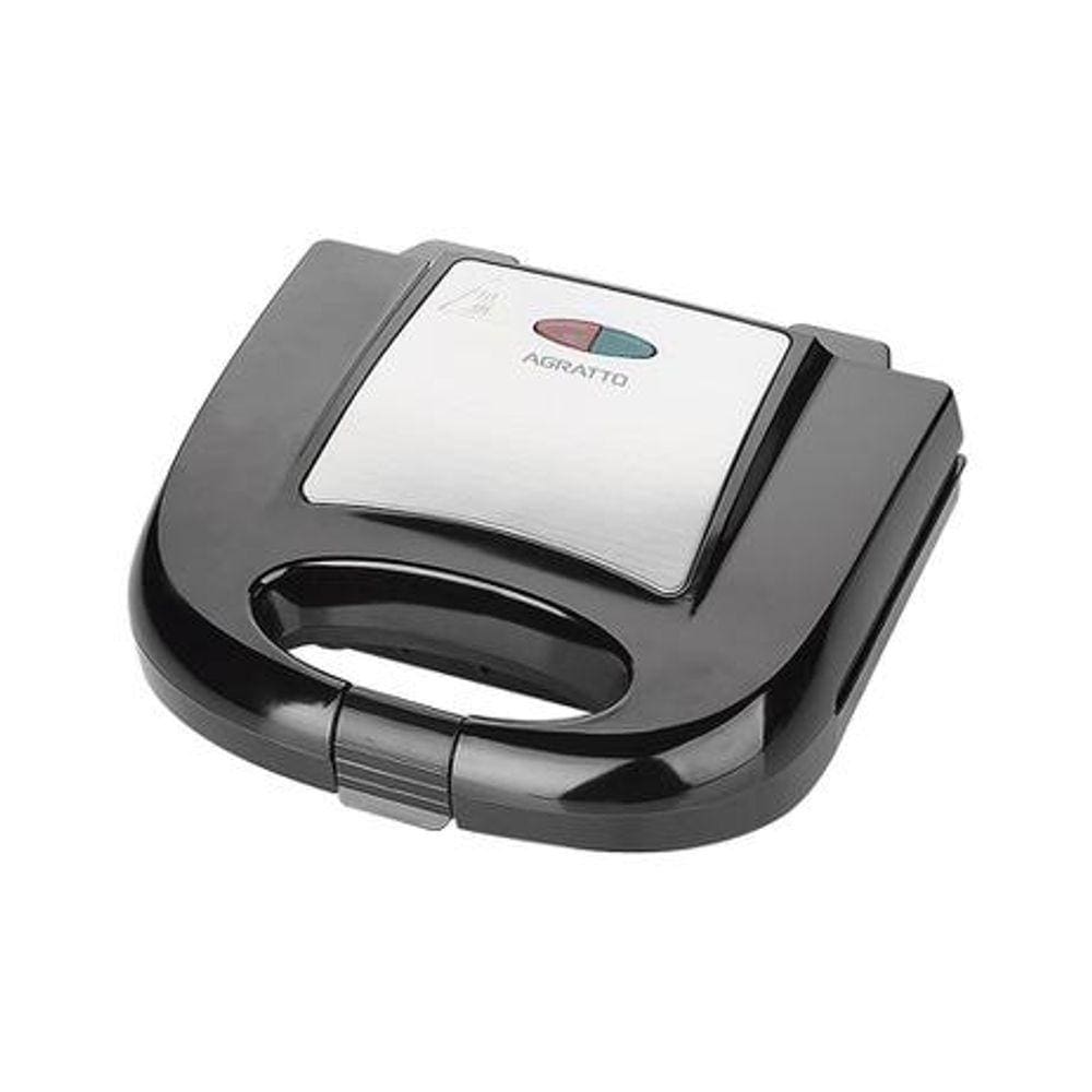 Sanduicheira Inox e Grill com chapa antiaderente com 220v - Agratto