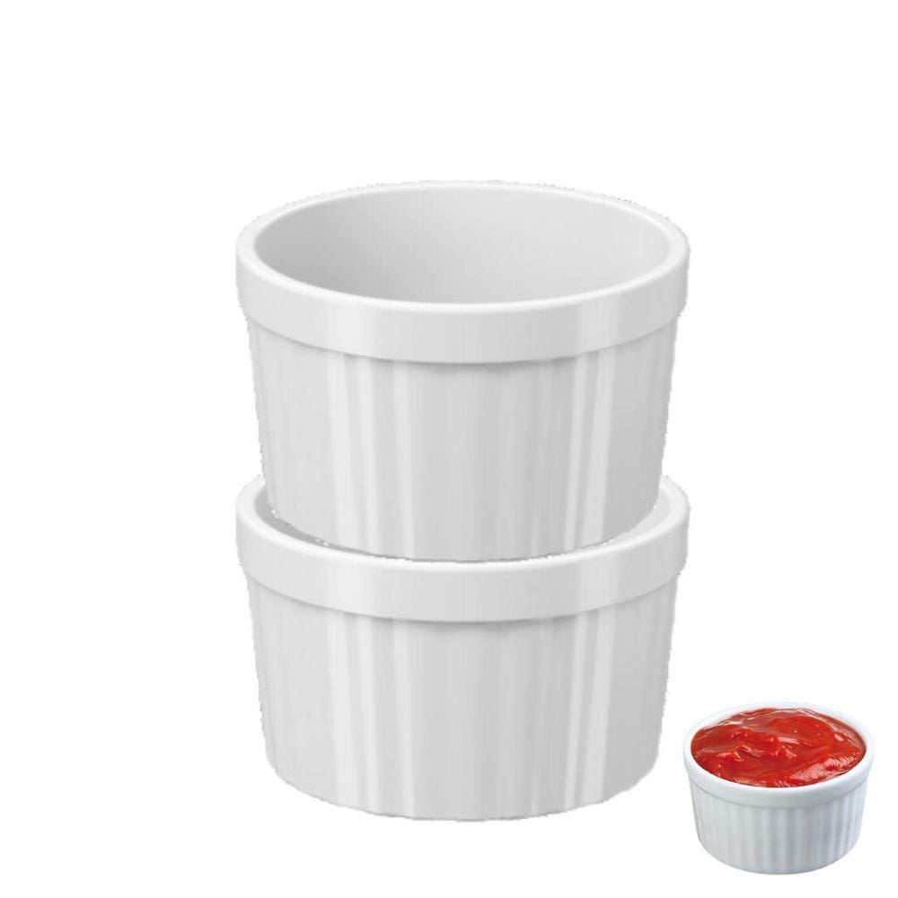 Kit2 Molheira Ramekin Potinhos Pote Molho Petisco Coza 150Ml