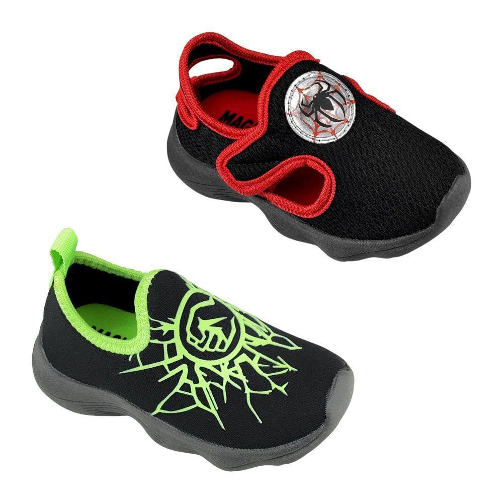 Kit Tênis Infantil Masculino Calce Fácil Magicc Kids TN-002 TN-003