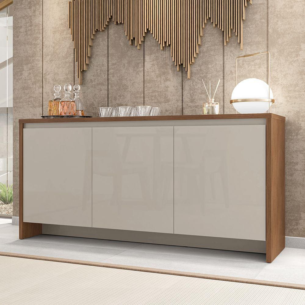 Buffet 03 Portas 01 Gaveta Madrid Cedro Off White Casa D