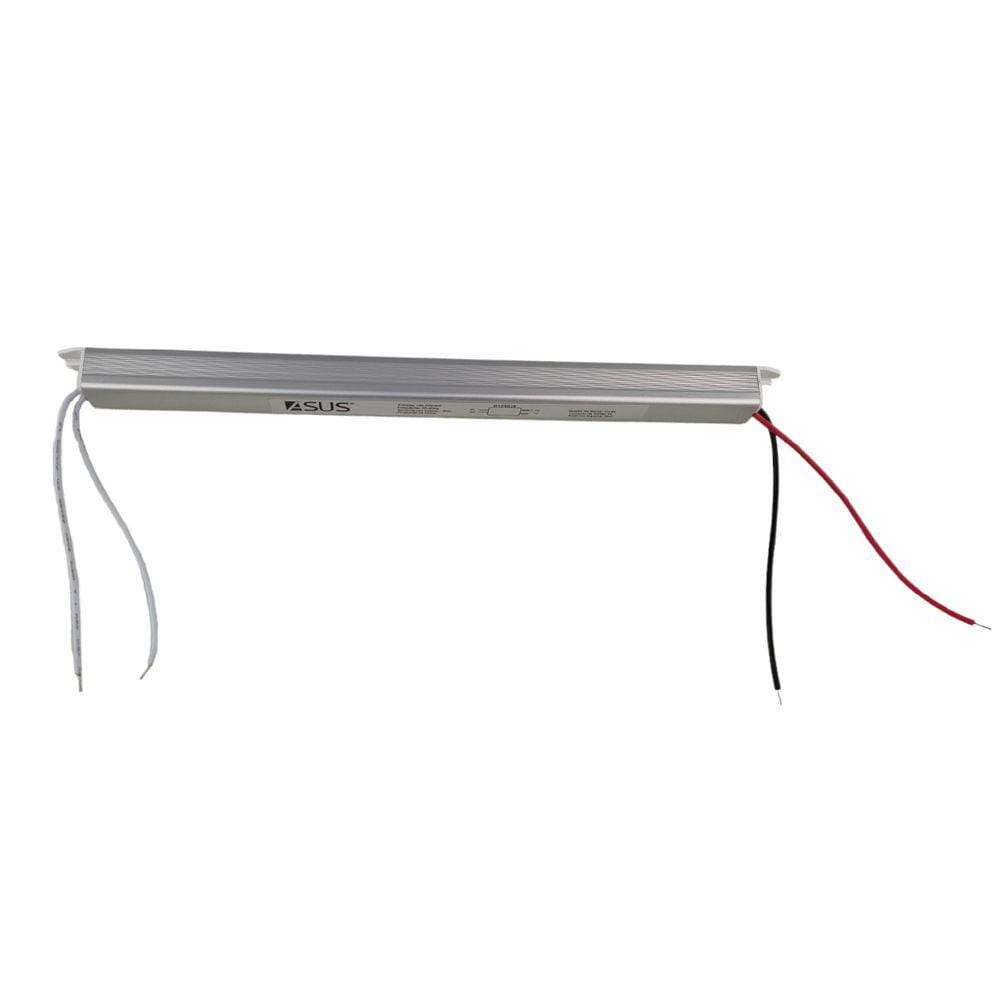 Fonte Slim Drive Perfil Fita Led 36W 12v 3A Luminaria Lustre Luminaria IP20 Bivolt