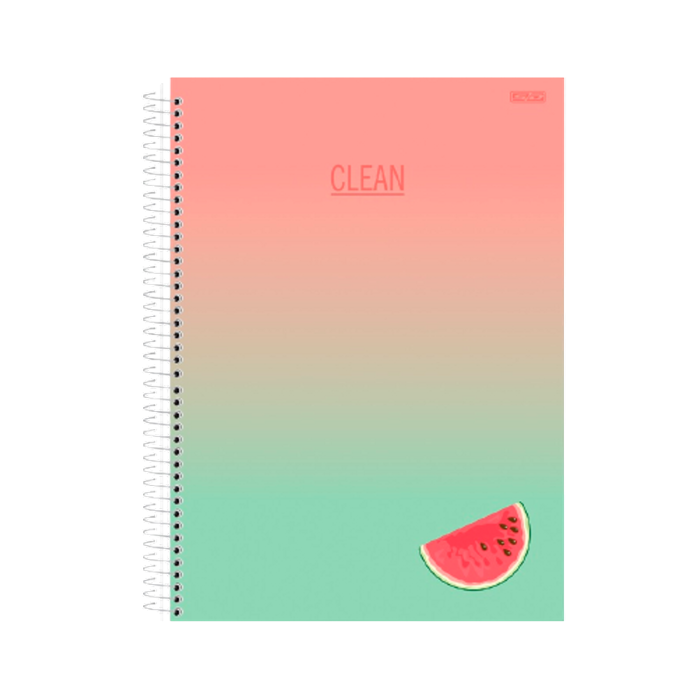 Caderno Colegial 1 Matéria 80Fls São Domingos Clean Melancia