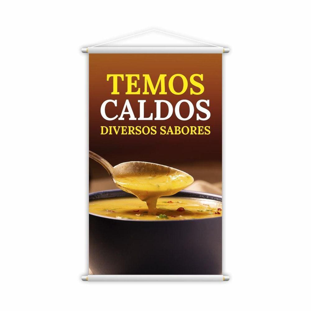 Banner Caldos Sopas Comida Restaurante Grande