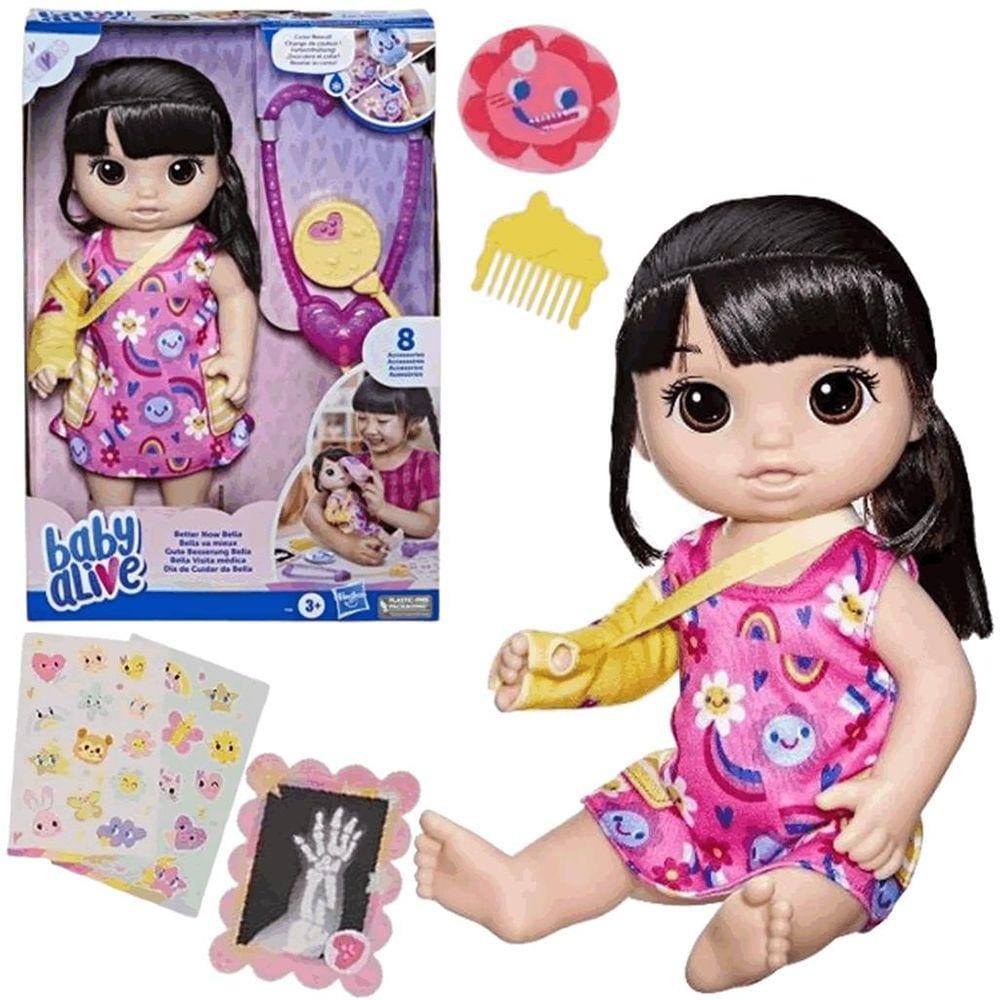 Boneca Baby Alive Oriental Bela Cuidados Médicos Acessórios