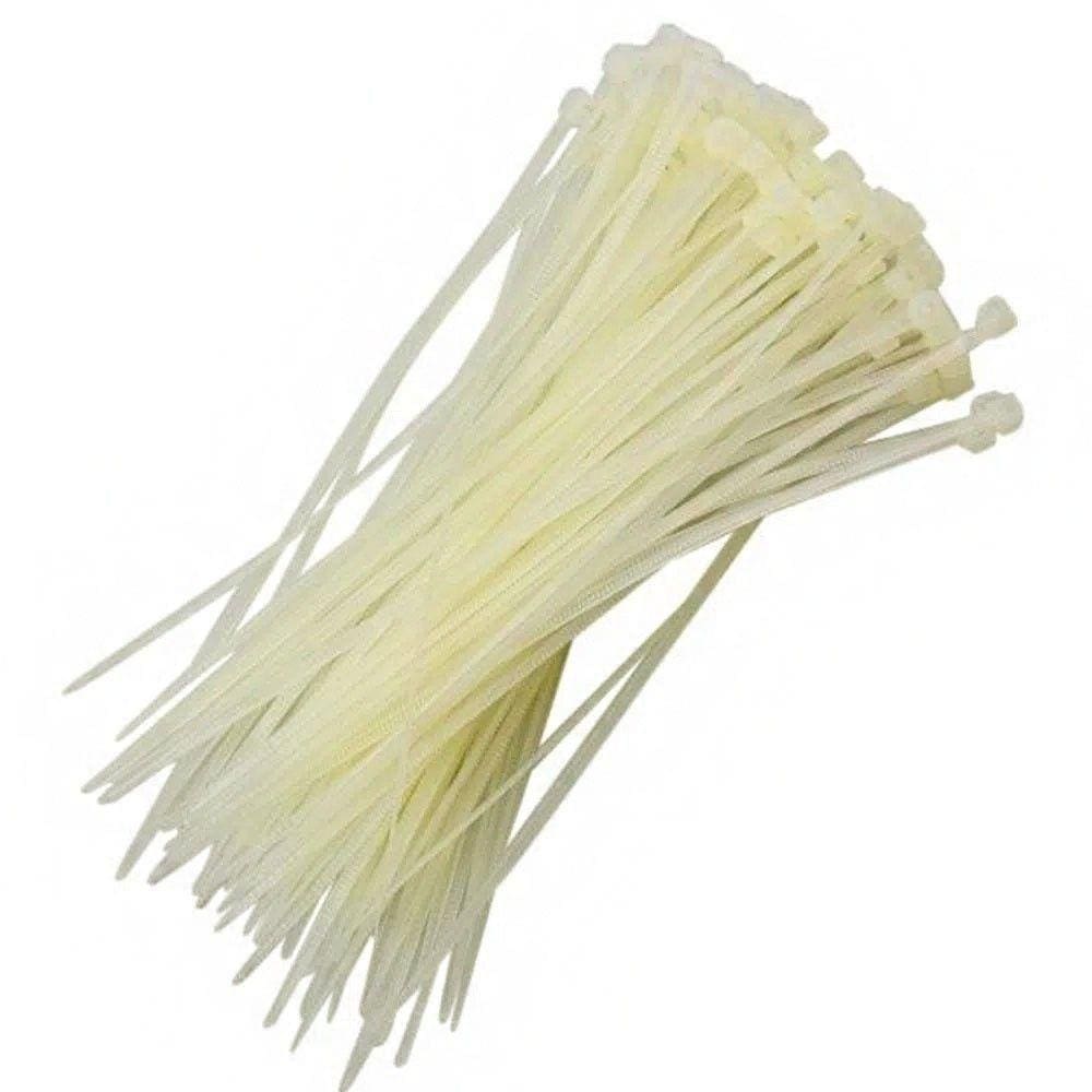 Abraçadeira De Nylon Branco 50 Uni Cinta Plastica Enforca