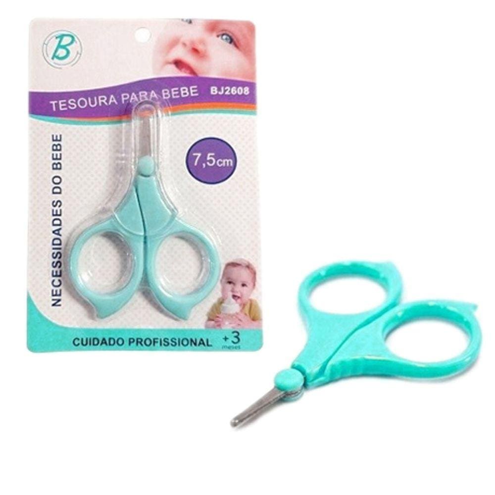 Tesourinha Para Unha Do Bebê Ponta Redonda 7.5 cm - tesoura bebe - Cuidados Cortador - PANAMI