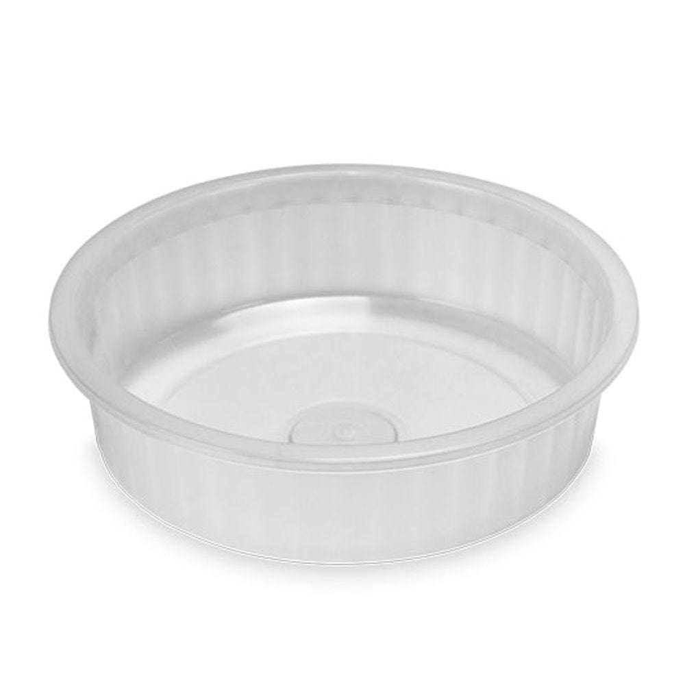 Bacia Plástica Canelada 3 Litros Transparente Arqplast