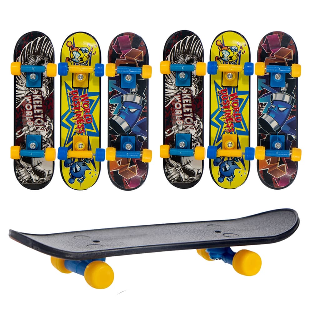 Kit 6 Skates de Dedo Radical Com Acessorios X-Trick