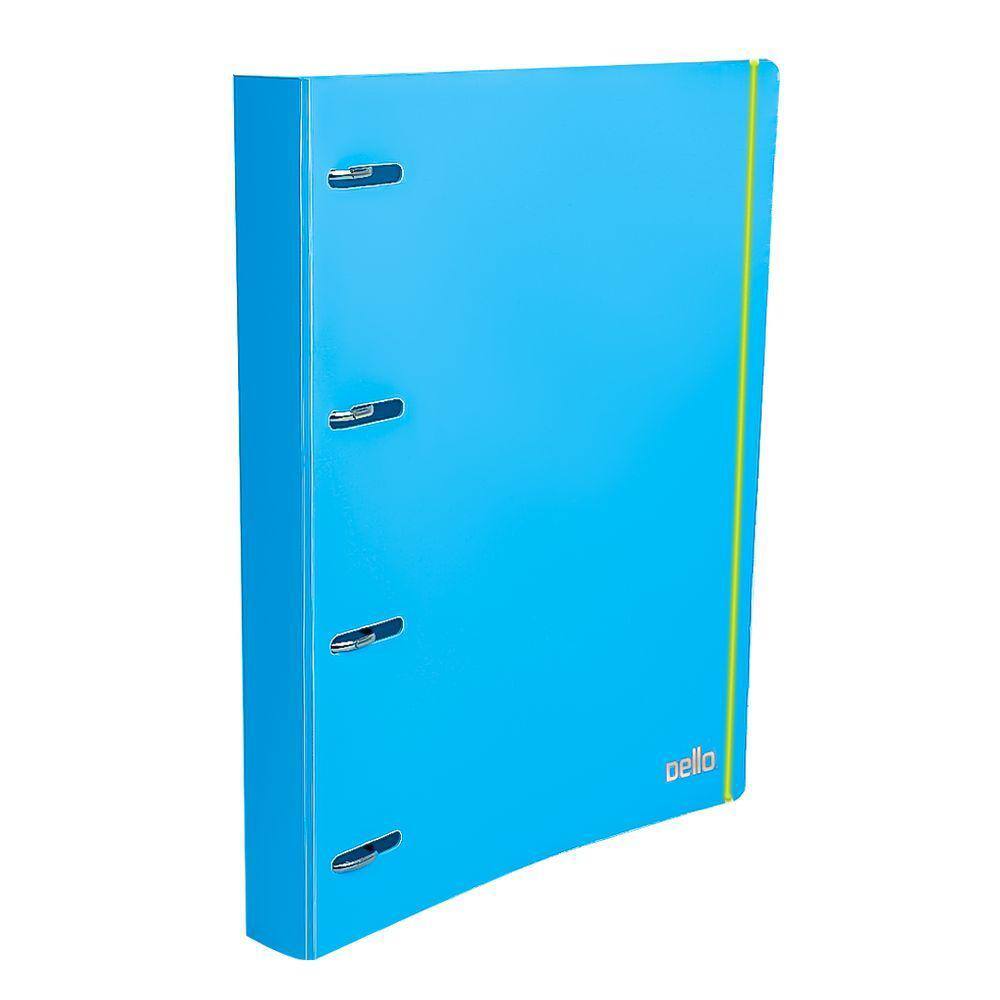 Fichario Caderno Argolado PP Full Color Azul Dello A4