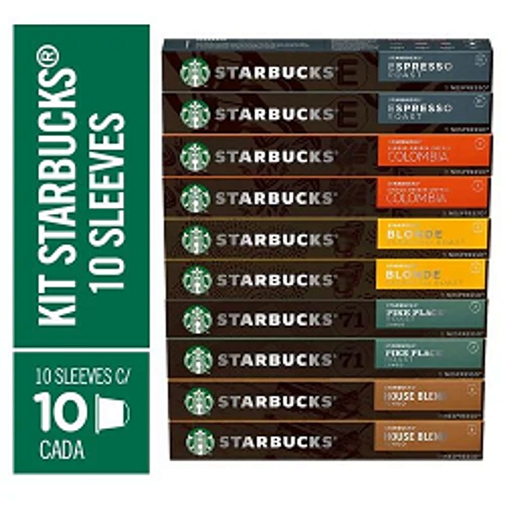 Combo De Cafés By Nespresso Starbucks = 100 Cáps