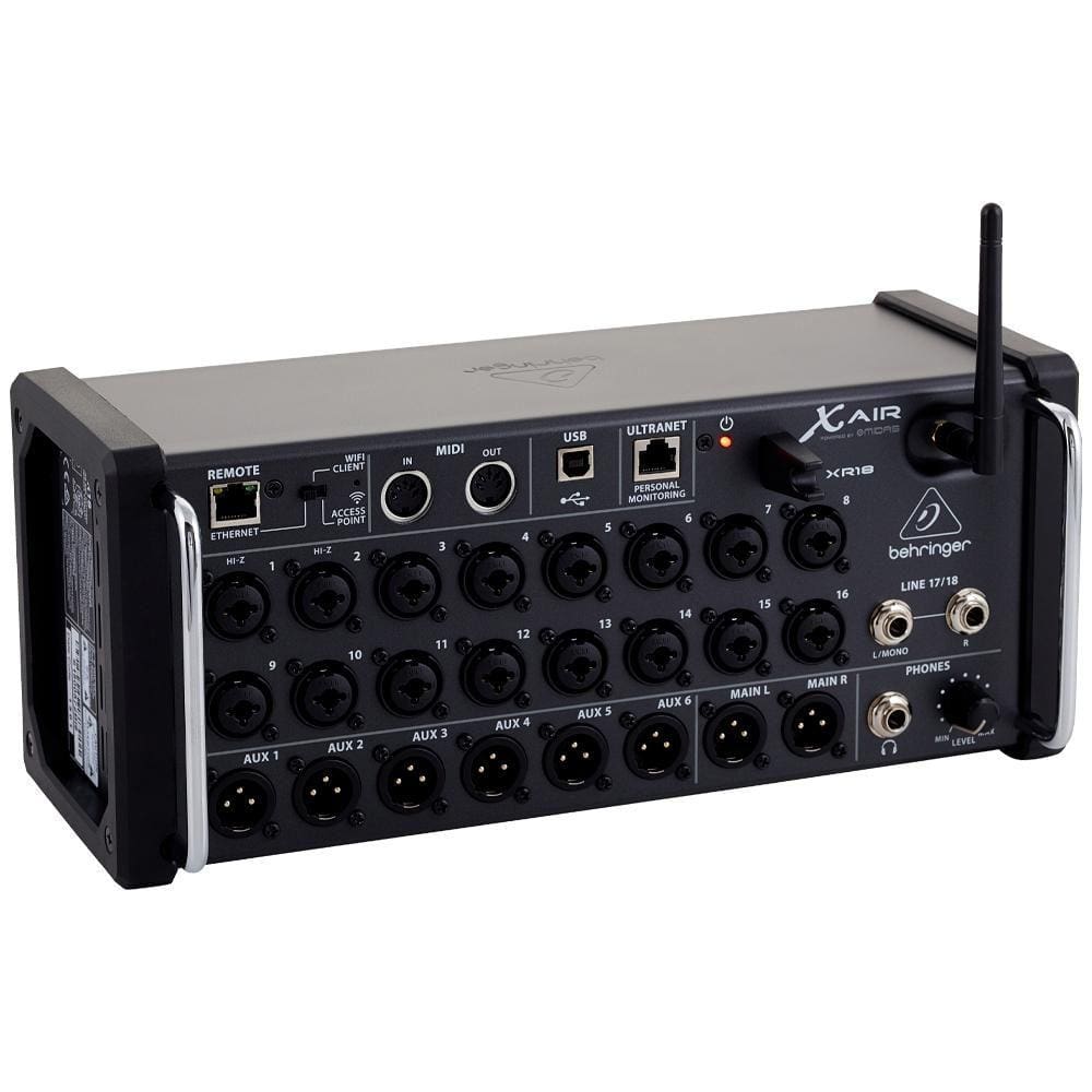 Mesa de Som Digital Behringer XR18 Canais Efeitos
