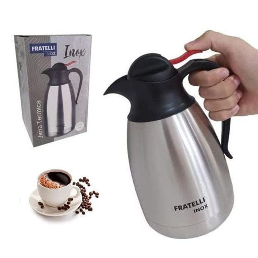 Garrafa Jarra Térmica Inoxidável Cafeteira Café Chá 1270Ml