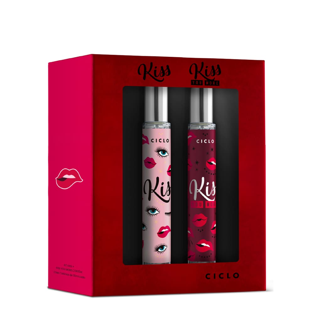 Kit colonias Kiss + Kiss More (30ml cada) Ciclo (2742)