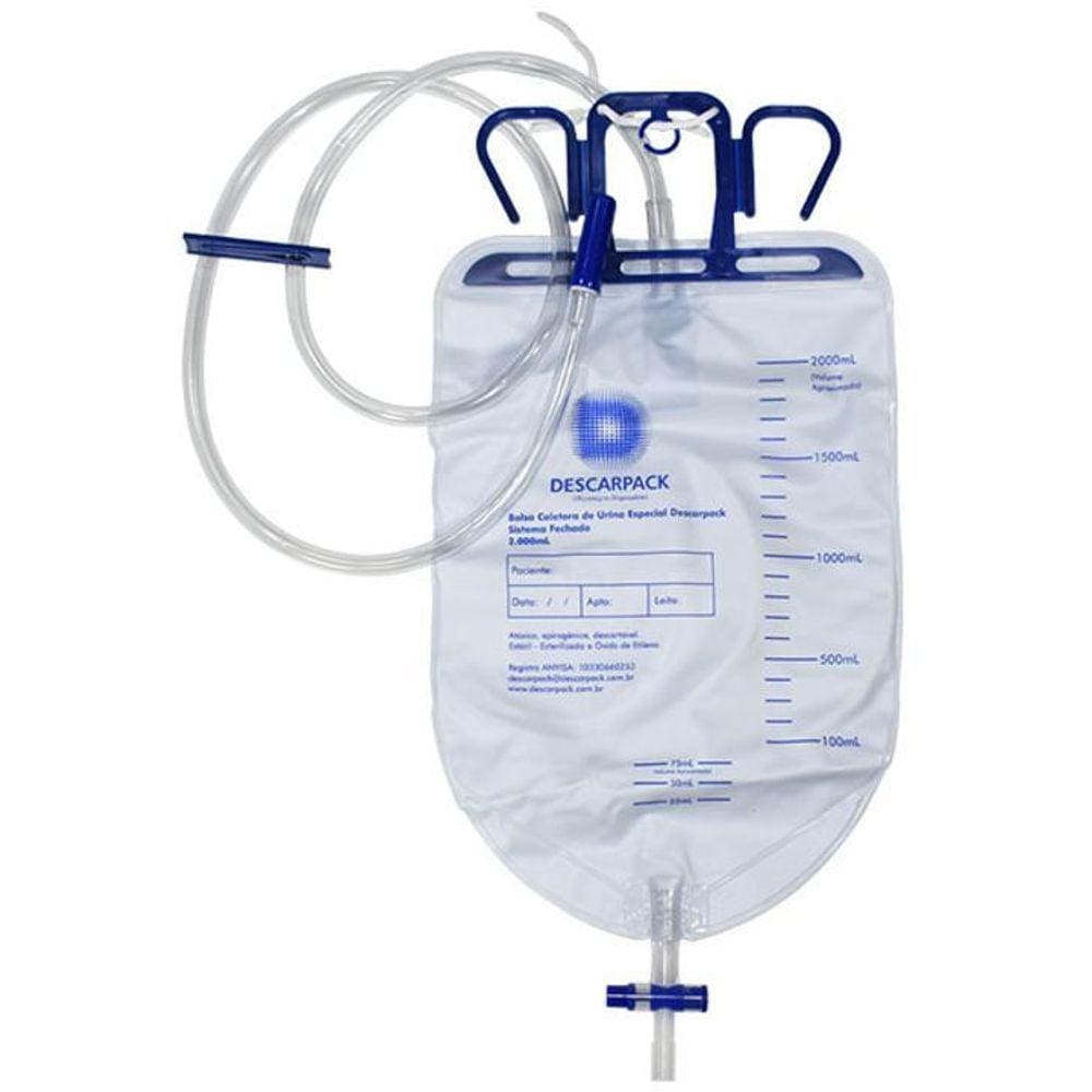 Bolsa Col Urina 2L Jc Especial Descarpack Kit Com 5Und