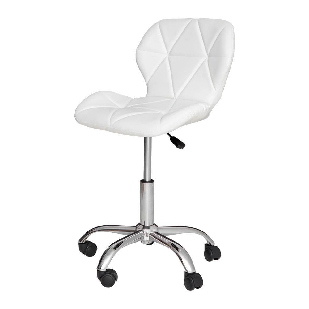 Cadeira Office Eiffel Slim Com Estofado De Couro Sintético B